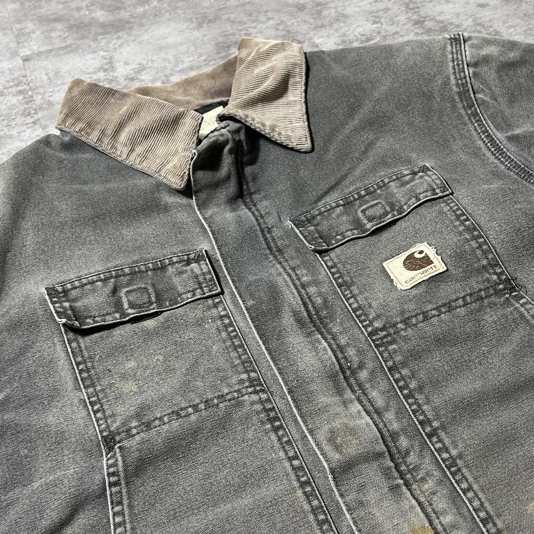 00s USA製 グレー カーハート トラディショナルジャケット ダックXL