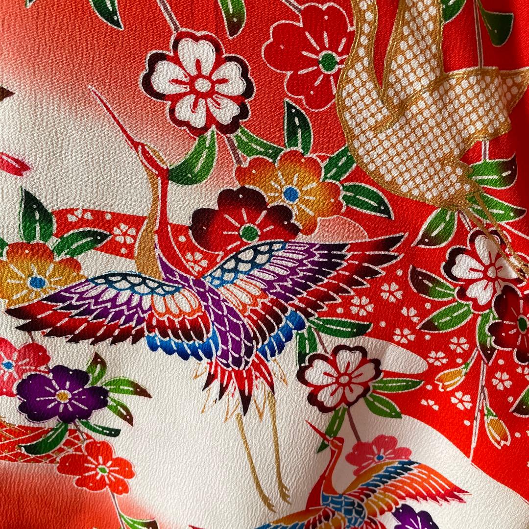 【1076】かわいい　チュニック　ストール付き　女児祝い着