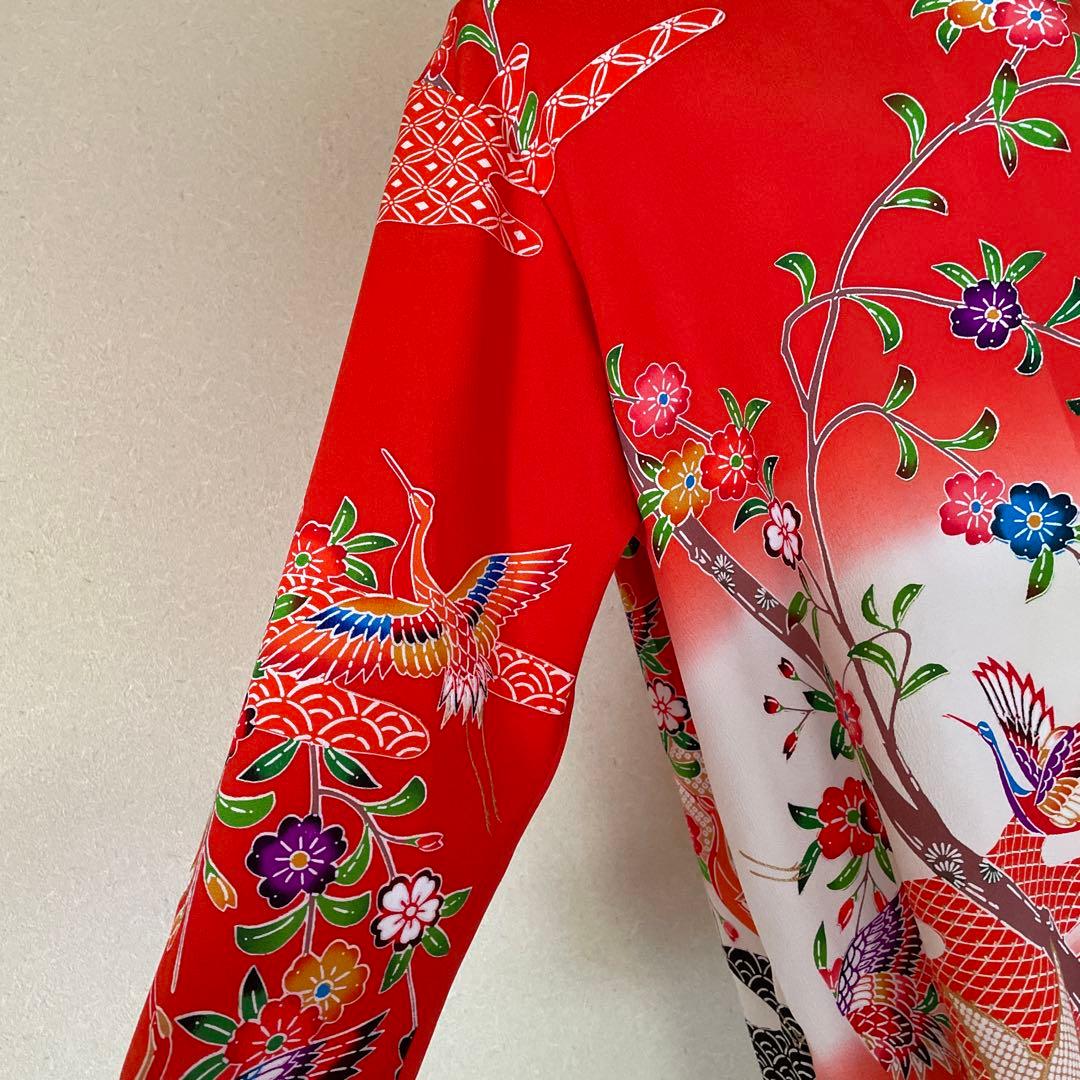 【1076】かわいい　チュニック　ストール付き　女児祝い着