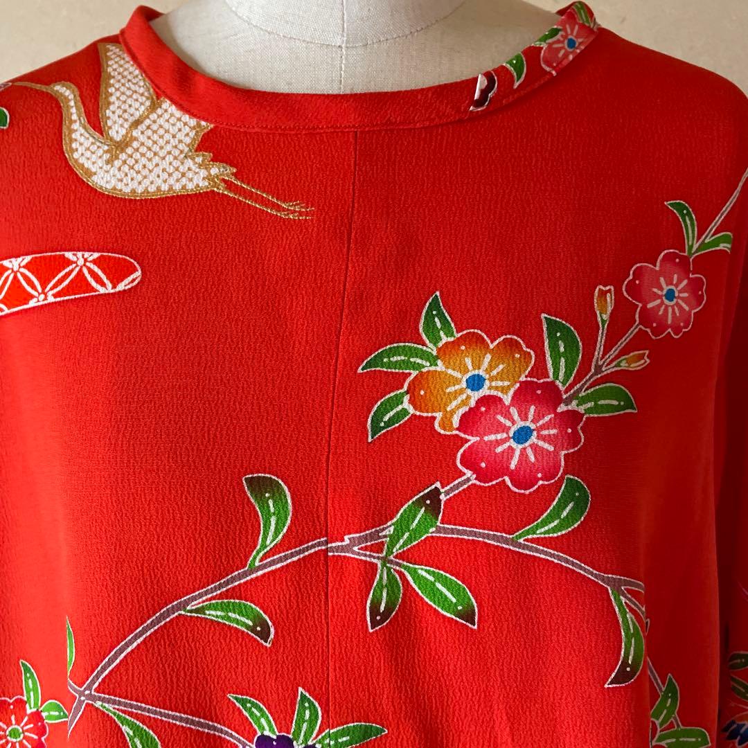 【1076】かわいい　チュニック　ストール付き　女児祝い着