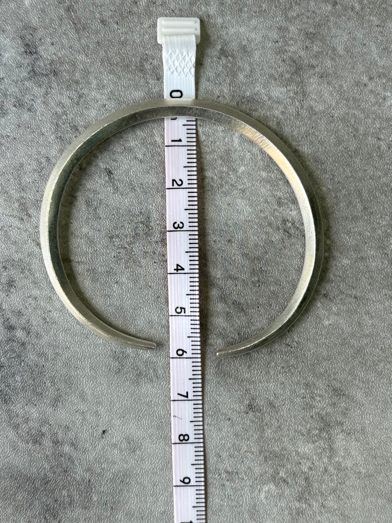 カレンシルバー　バングル　シンプル　ユニセックス