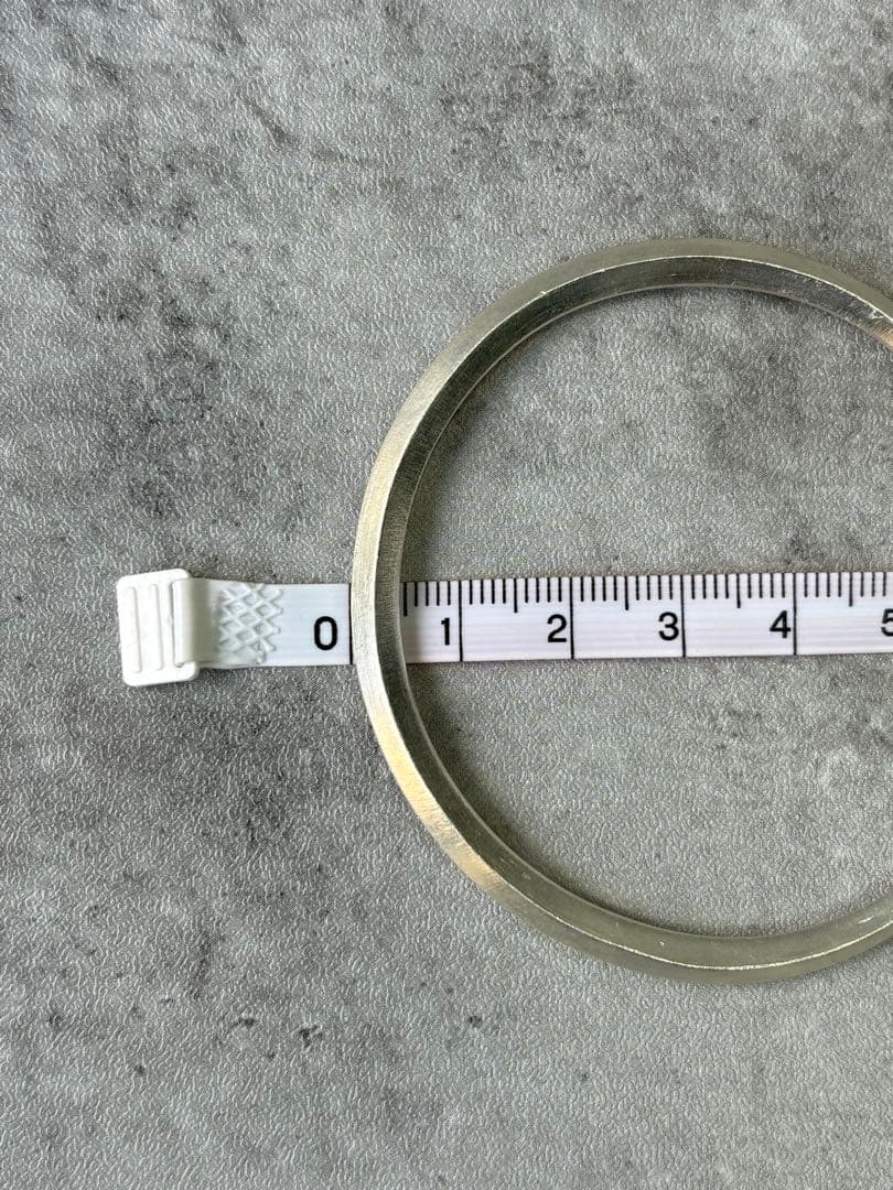 カレンシルバー　バングル　シンプル　ユニセックス