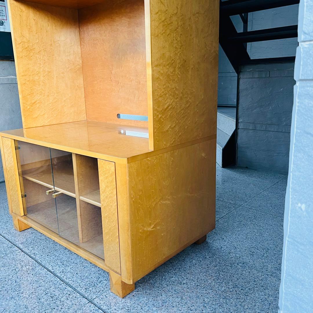 美品 IDC大塚 スプレンダー バーズアイメープル テレビボード キャビネット