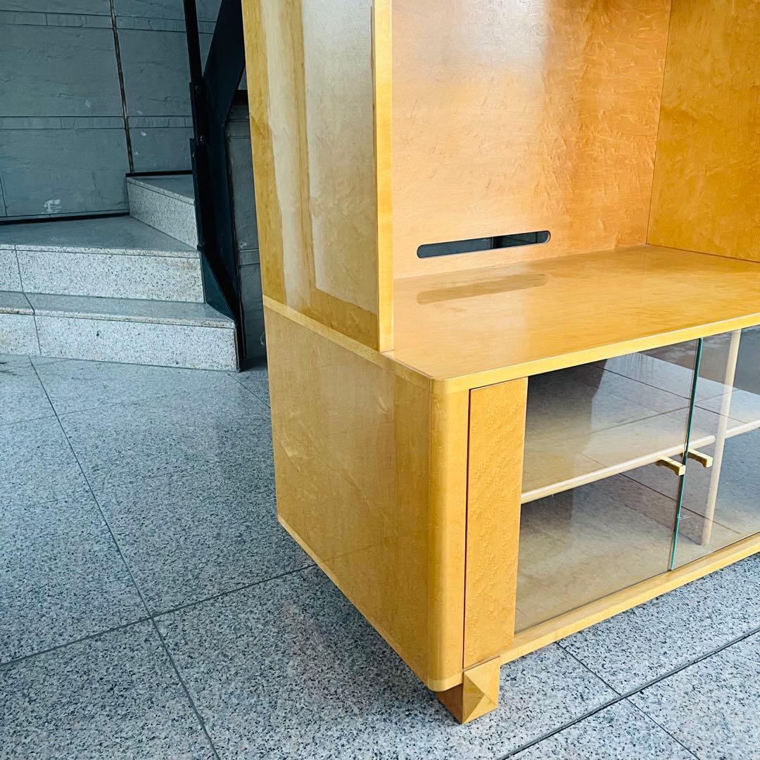 美品 IDC大塚 スプレンダー バーズアイメープル テレビボード キャビネット