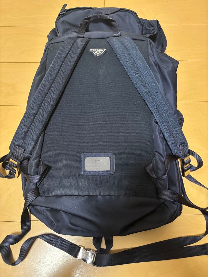付属品あり　PRADA V136 リュック バックパック　ダークネイビー　濃紺