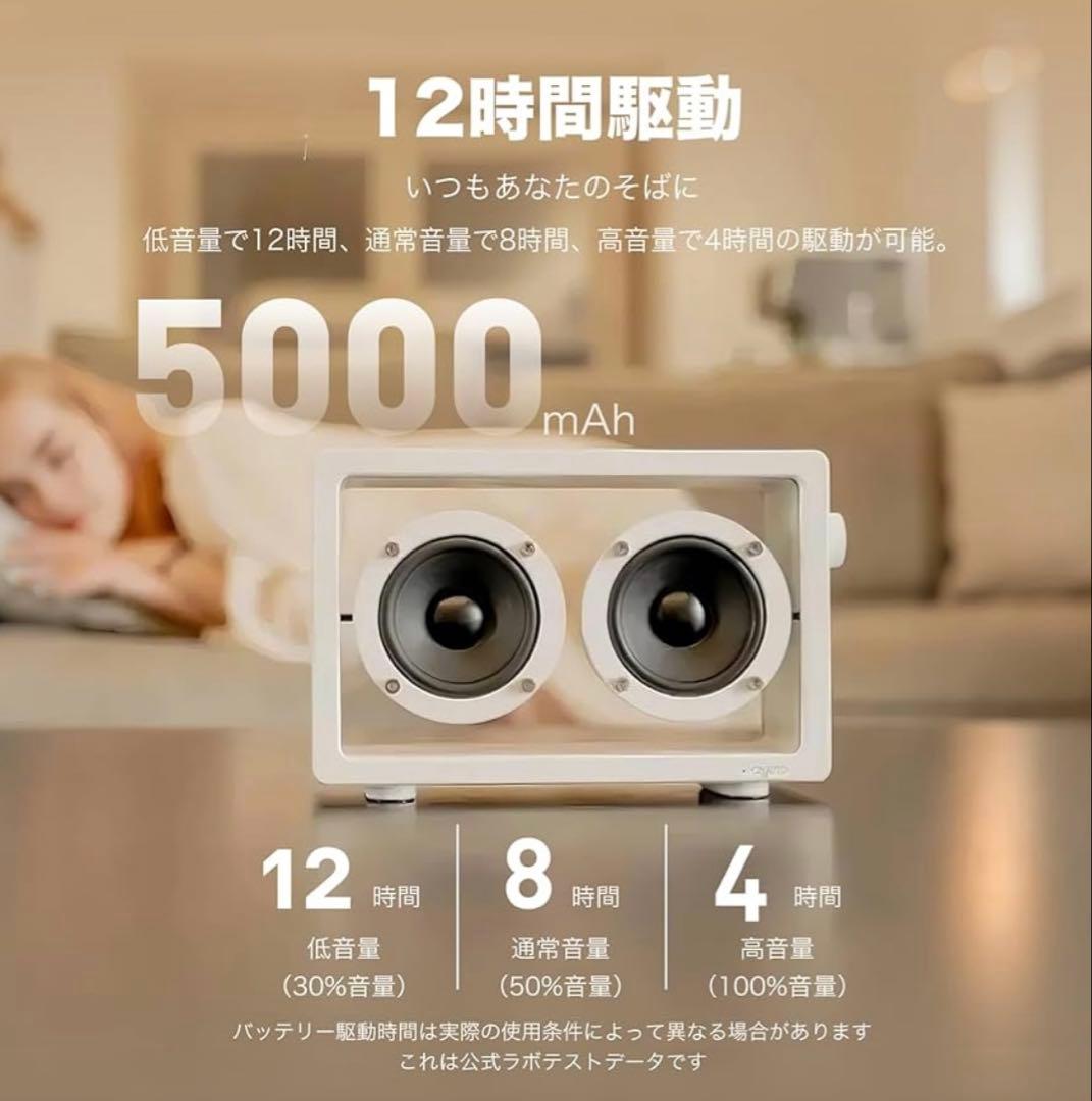 Jayine Cassette Mini 透明スピーカー クラシックレトロ