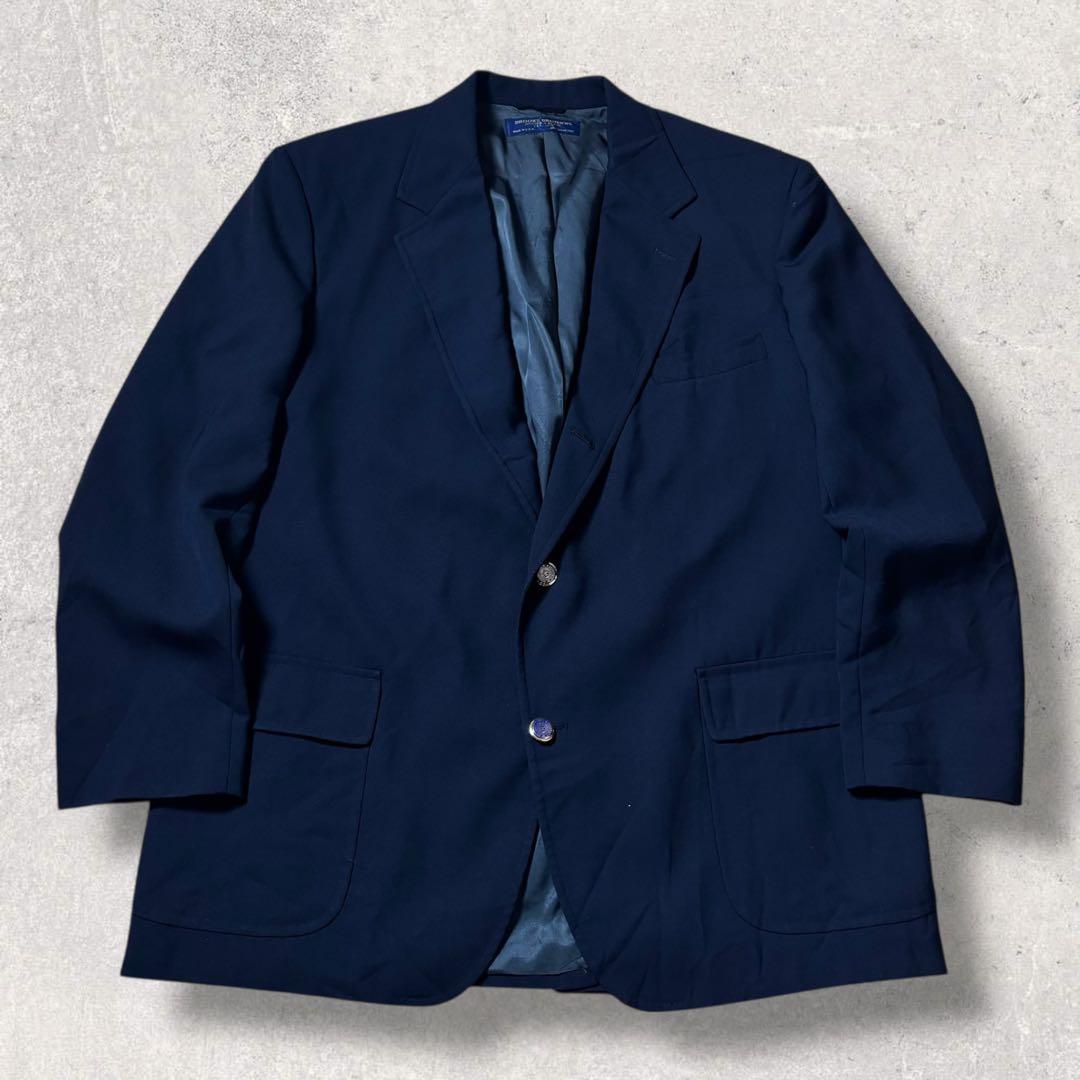 80年代USA製Brooks Brothersテーラードジャケット濃紺ネイビーL