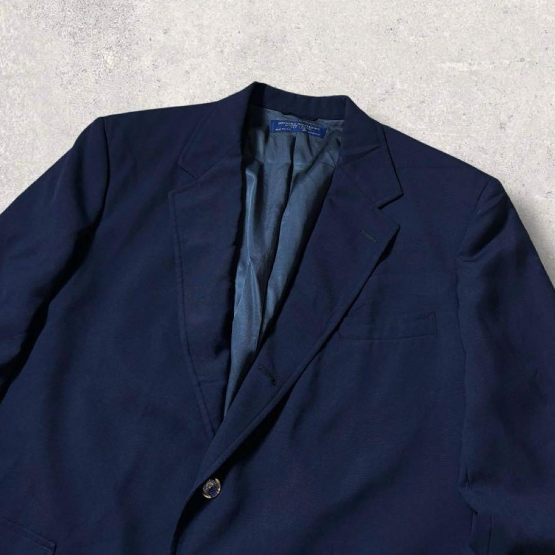 80年代USA製Brooks Brothersテーラードジャケット濃紺ネイビーL