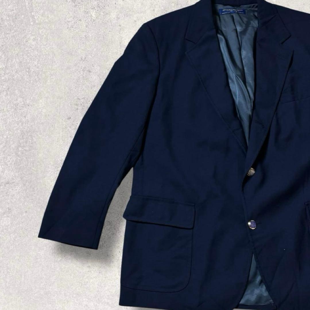 80年代USA製Brooks Brothersテーラードジャケット濃紺ネイビーL