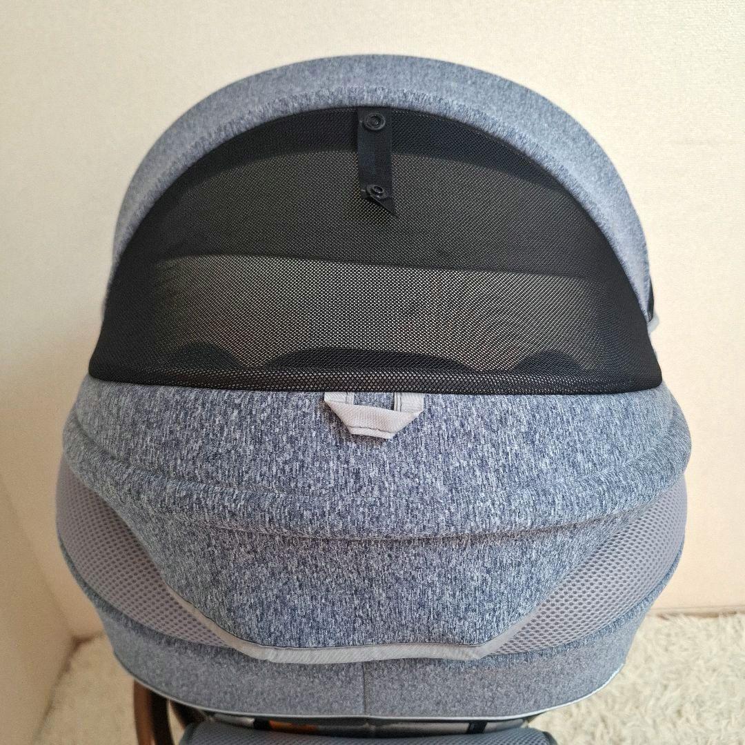 【美品】Aprica クルリラ AC ネイビー NV フットステップ付き