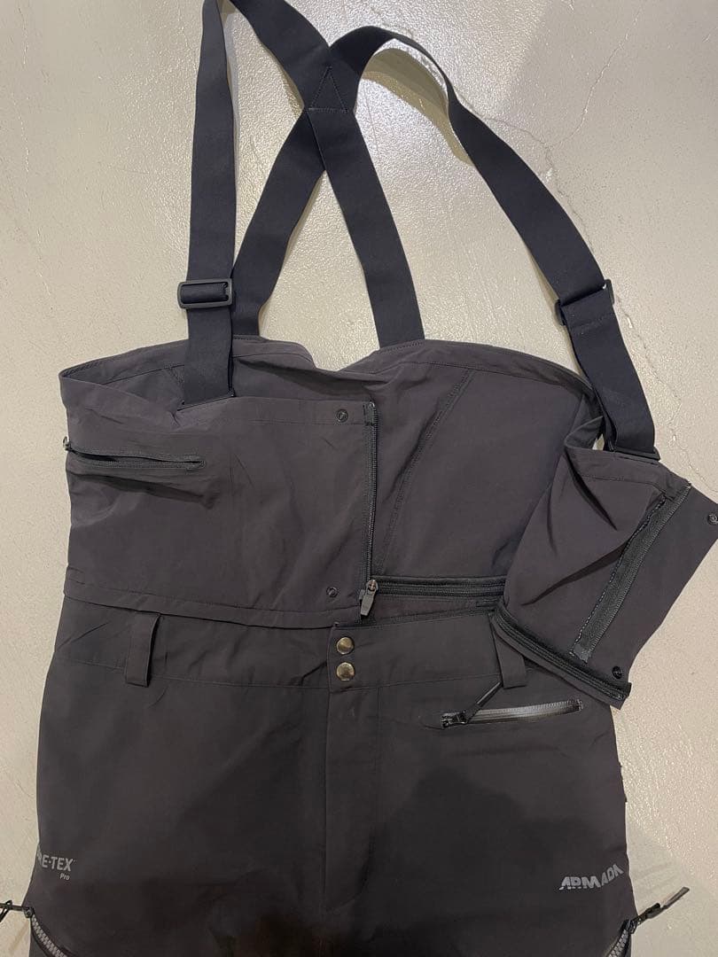 armada ゴアテックスプロシェル ビブパンツ　M（日本Ｌ）　黒