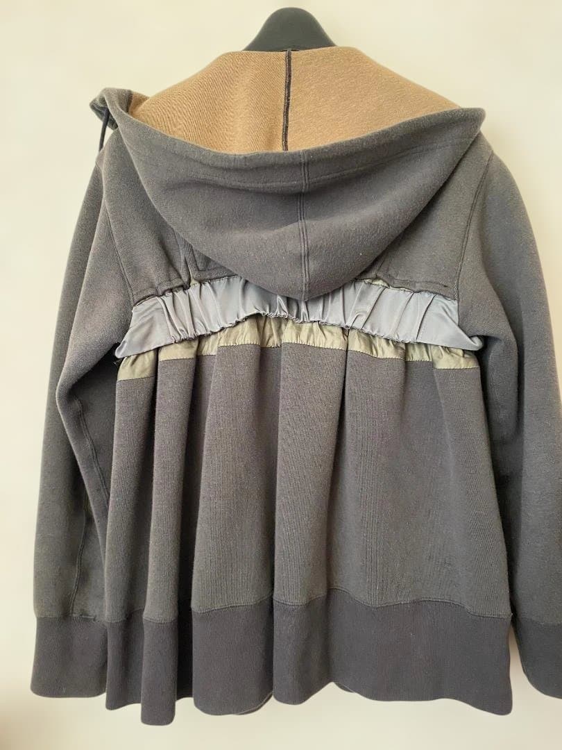 sacai★SpongeSweatZipUpBlouson パーカー　Wジップ