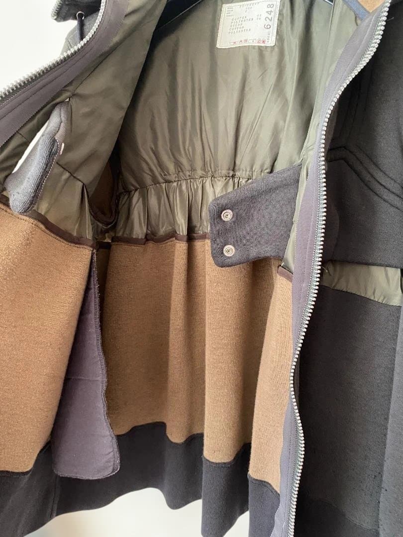 sacai★SpongeSweatZipUpBlouson パーカー　Wジップ