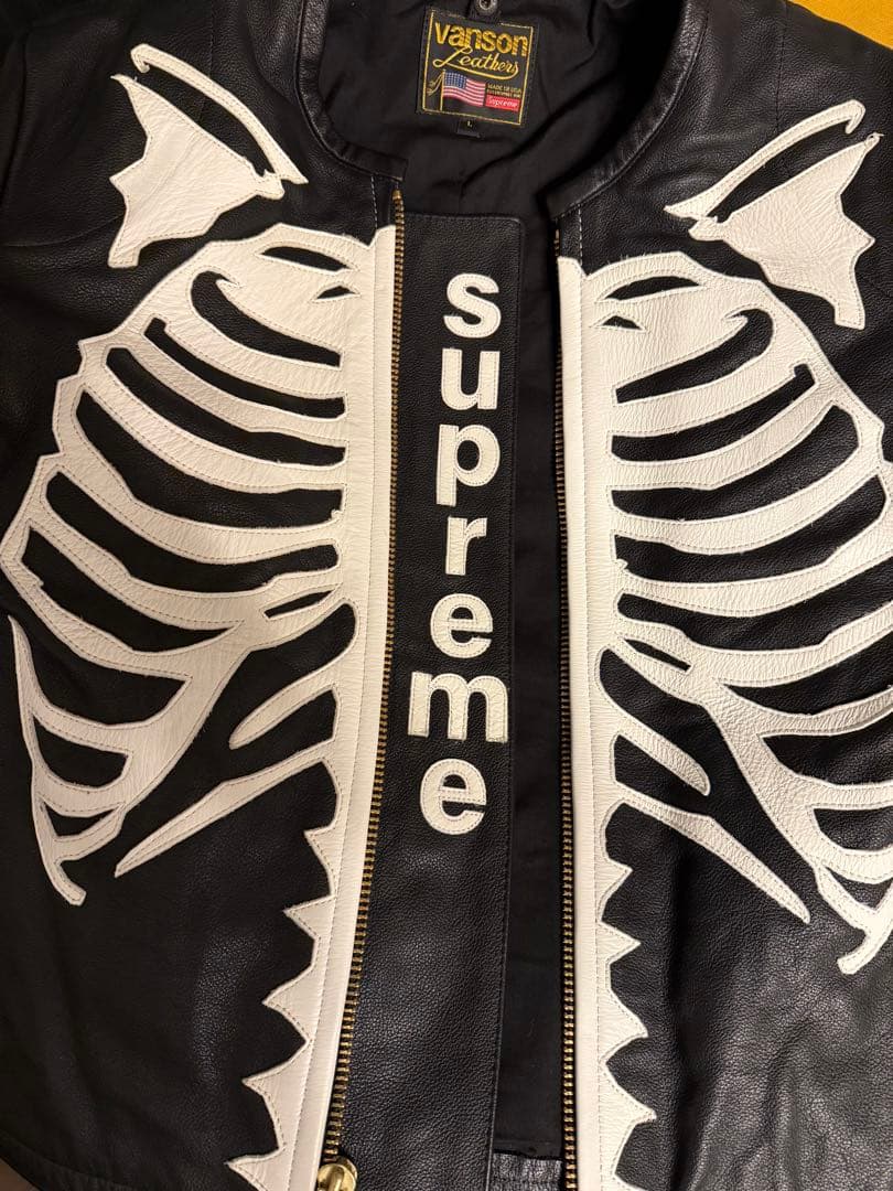 Supreme Vanson Leather Bones Jacket②