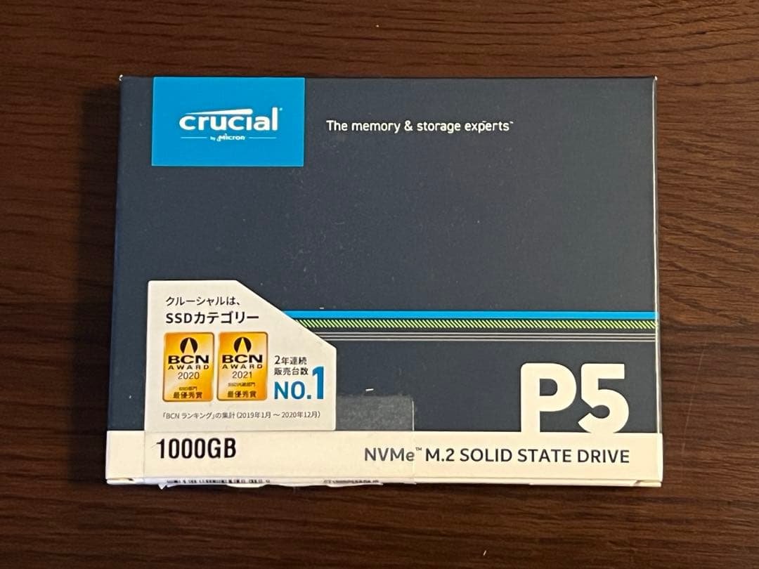 未開封新品　Crucial P5 1000GB NVMe M.2 SSD