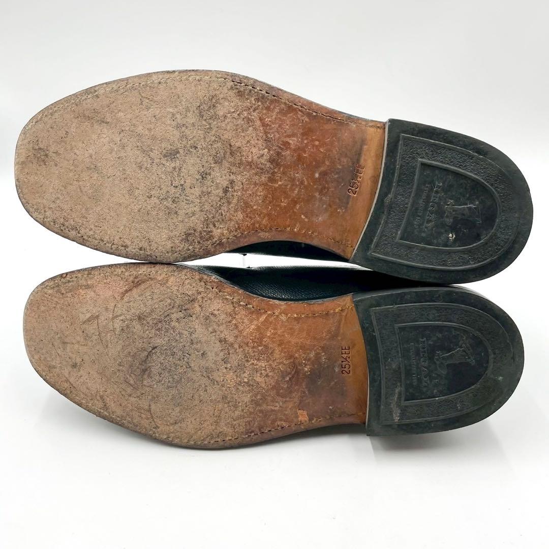 美品 リーガル ドレスビジネス 2236 シボ革 ブラック 25.5 Y1319