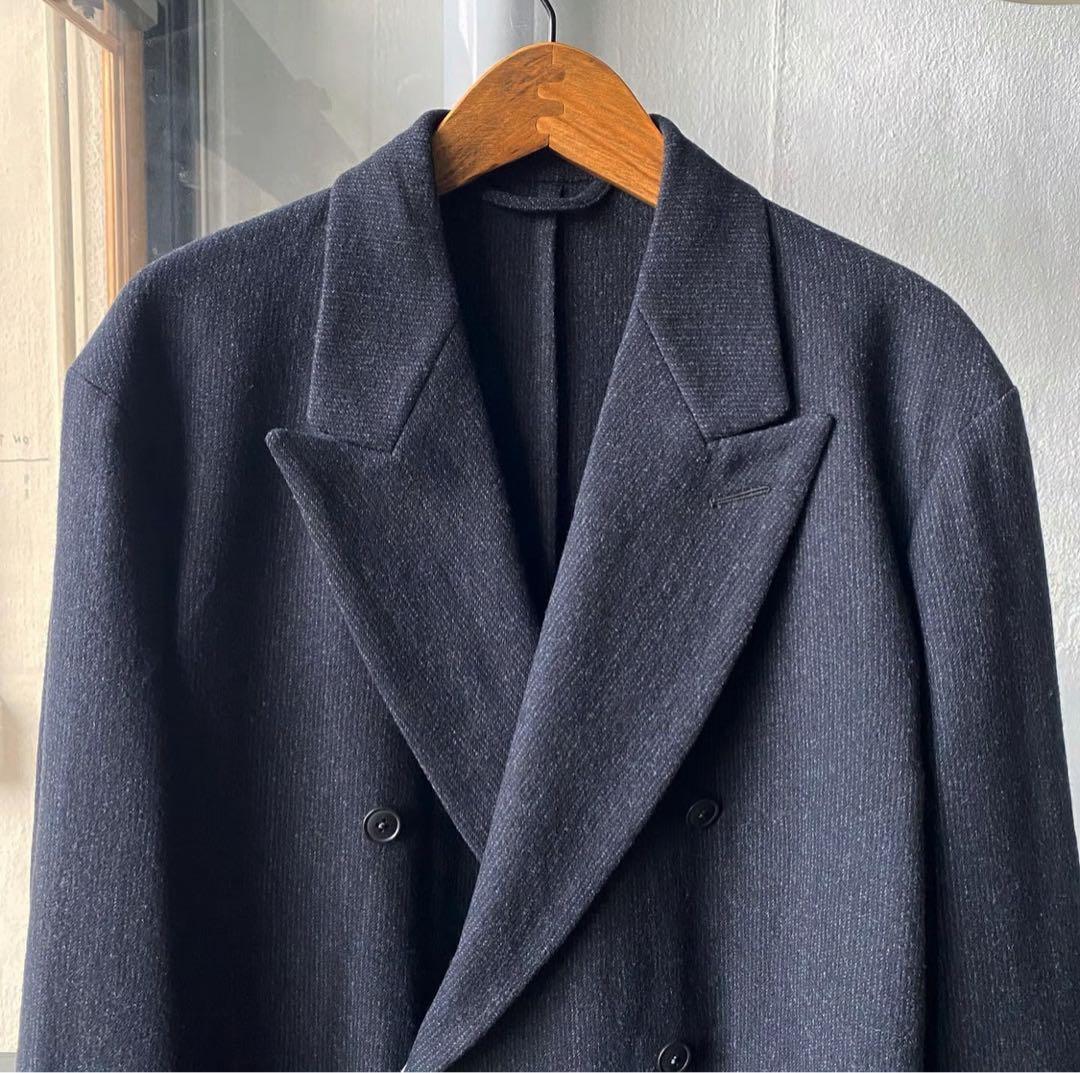 comoli リファインウールダブルセットアップ