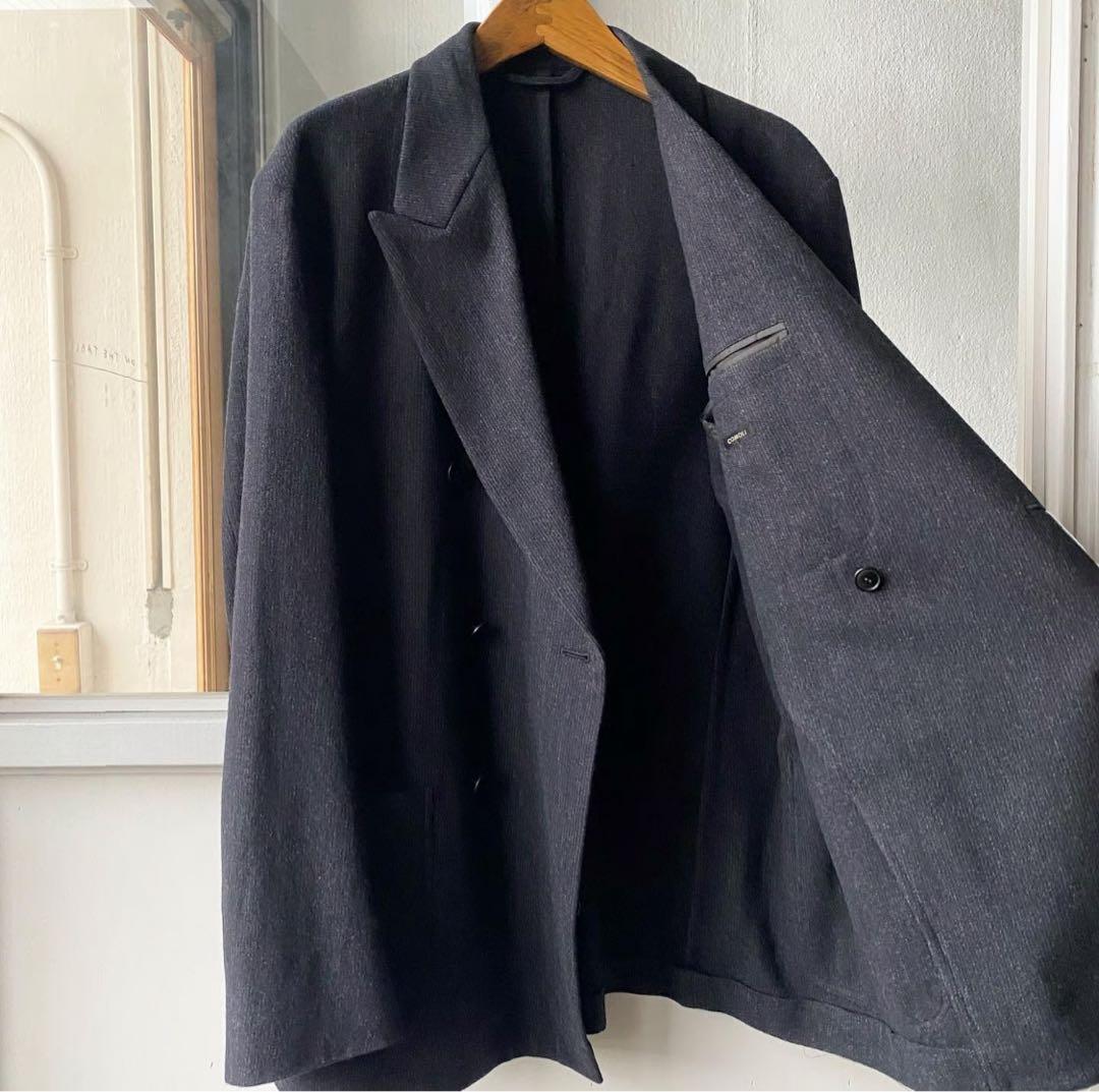 comoli リファインウールダブルセットアップ