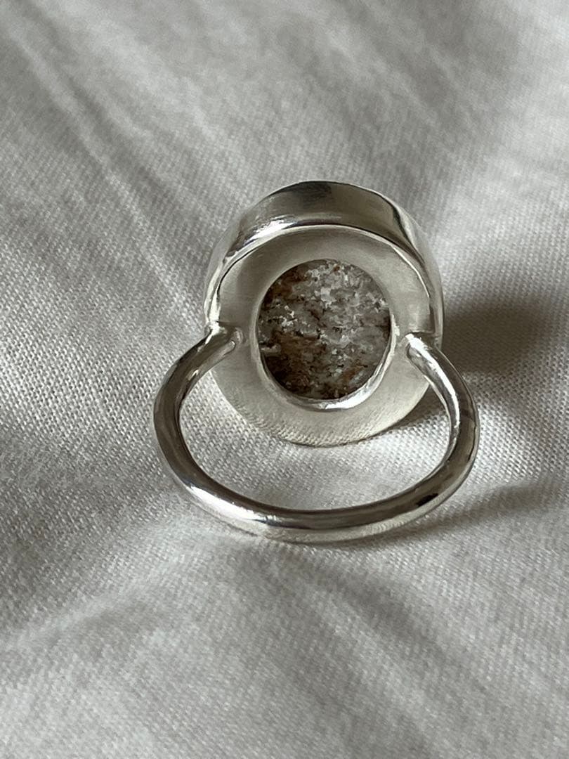 ガーデンクォーツ×シルバー950 リング/13号