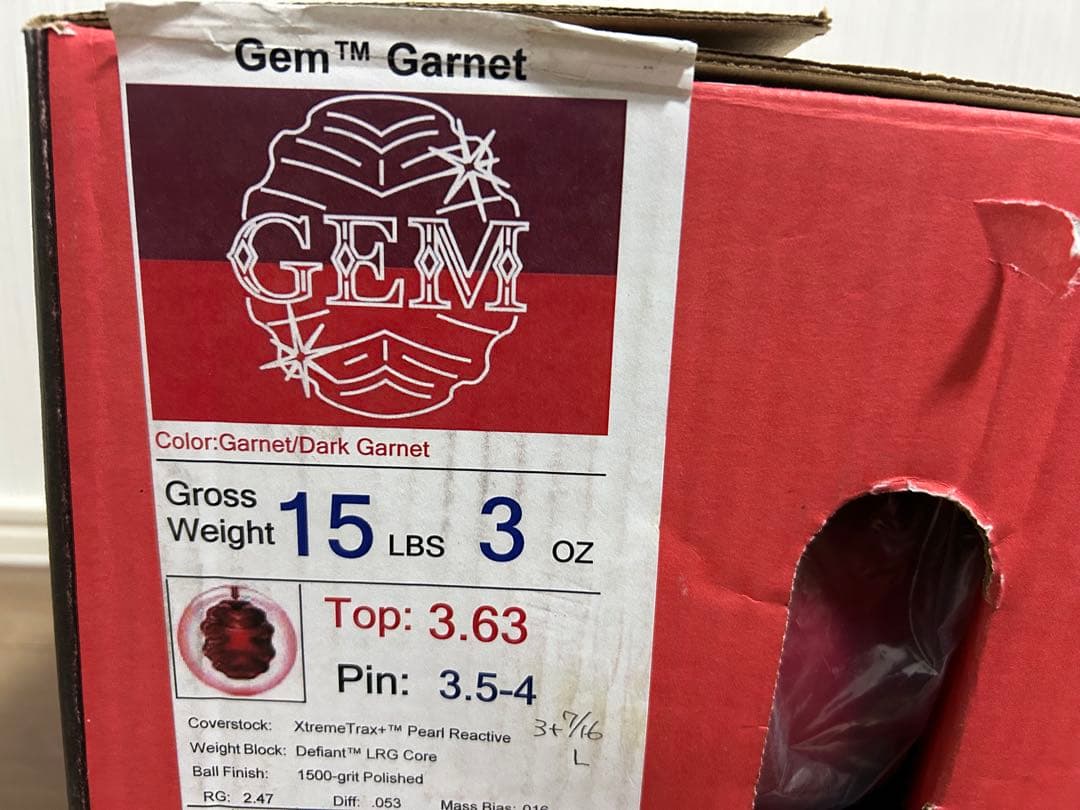 送料込み【新品】ジェム・ガーネット　ロトグリップ　15ポンド3オンス 1