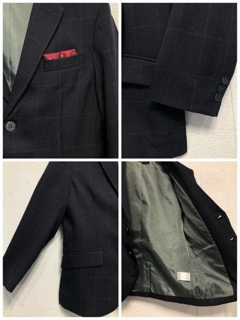 新品☆男の子130紺フォーマルスーツ5点♪蝶ネクタイ入学式卒園式◯G202