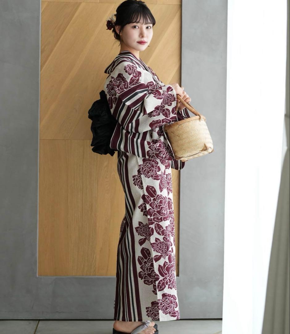 utatane 浴衣セット ニコアンティークオリジナルデザイン 国内染色