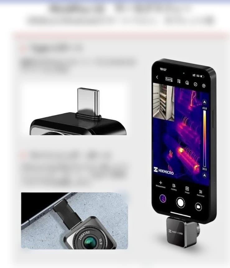 (美品) スマホ用サーマルカメラ HIKMICRO Mini2 Plus v2