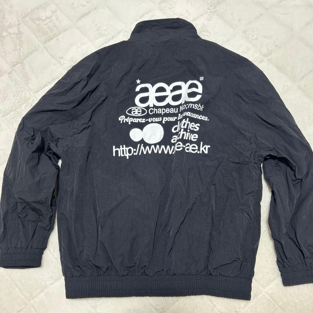 韓国　aeae アウター　ジャケット　黒　ブラック　ジップアップ　ウィメンズ