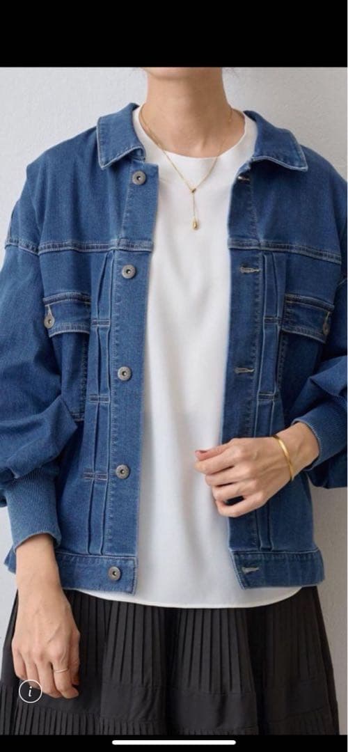 ビアズリーBEARDSLEY袖パフＧジャン