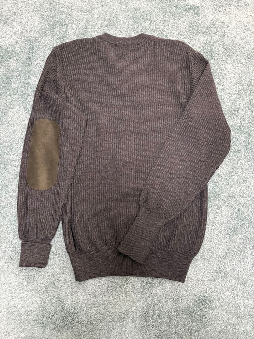 Barbourニット スエードパッチ　Sサイズ