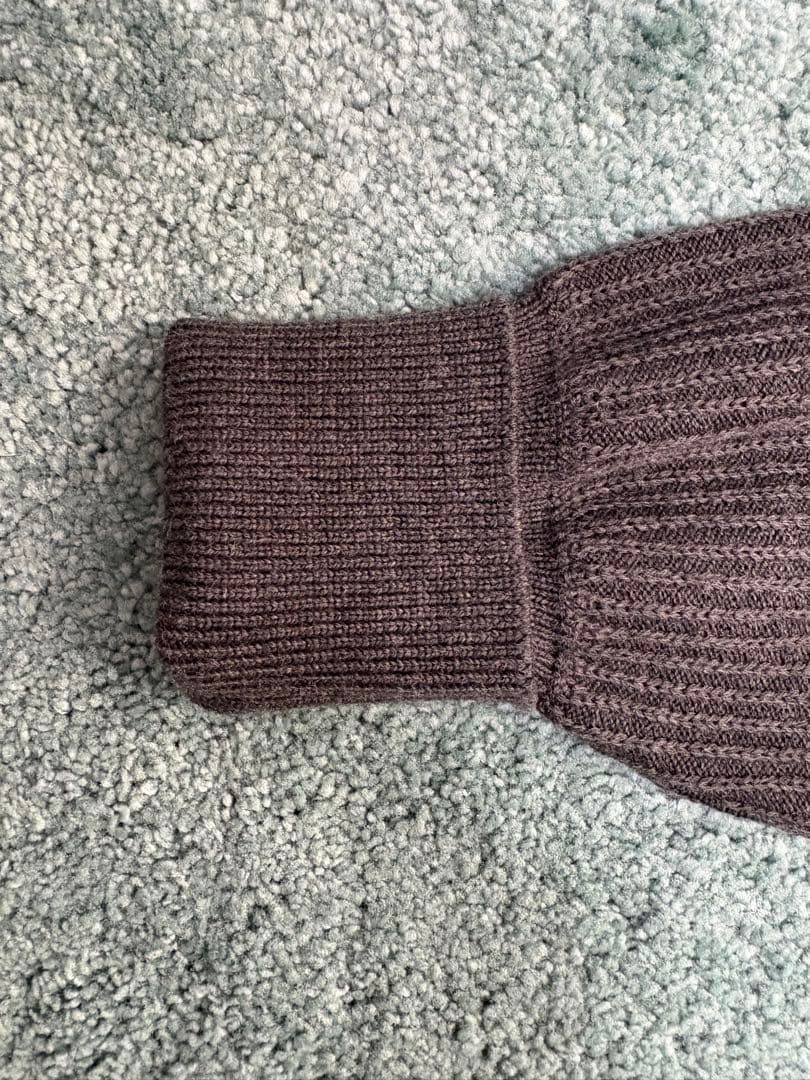 Barbourニット スエードパッチ　Sサイズ