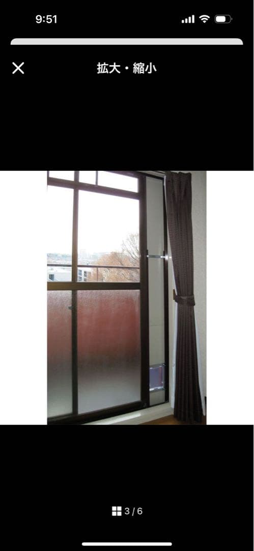 猫用ドア 透明扉付き　サッシはめ込み式