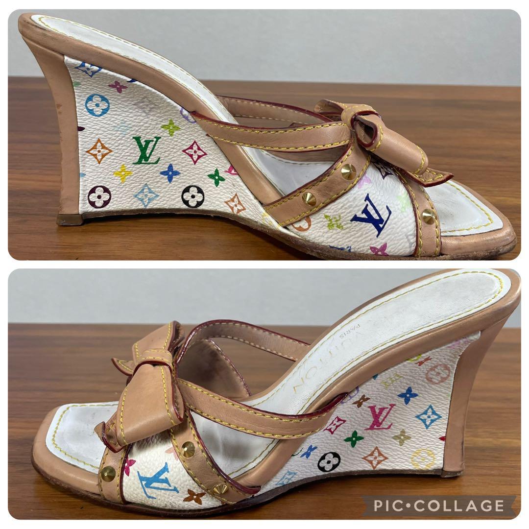 LOUIS VUITTON　ルイヴィトン★モノグラム　マルチカラー　ミュール