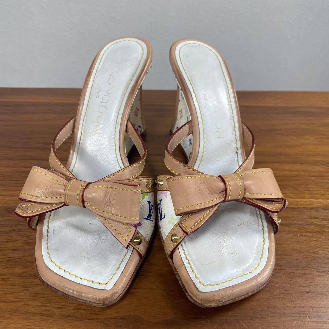 LOUIS VUITTON　ルイヴィトン★モノグラム　マルチカラー　ミュール