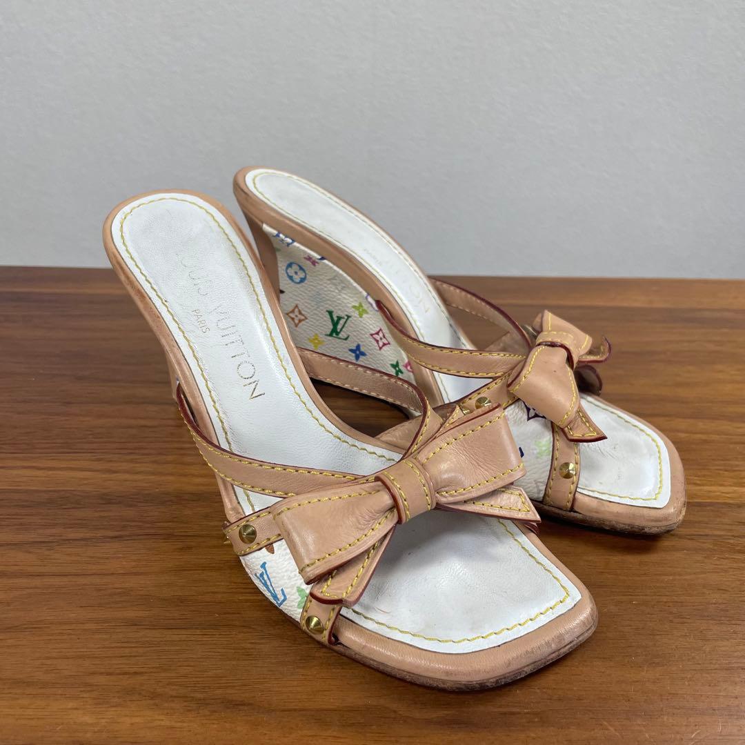 LOUIS VUITTON　ルイヴィトン★モノグラム　マルチカラー　ミュール