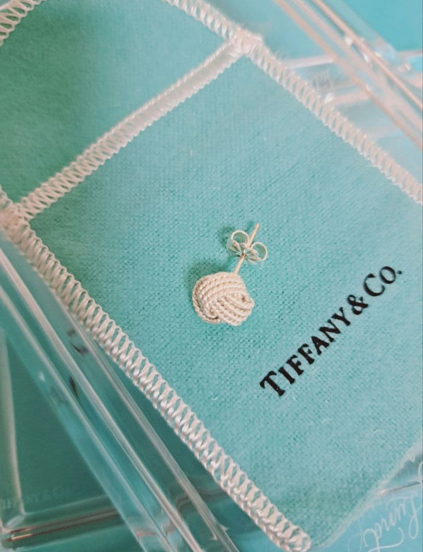 ティファニー サマセット メッシュ ツイスト ピアス 925 片耳用②