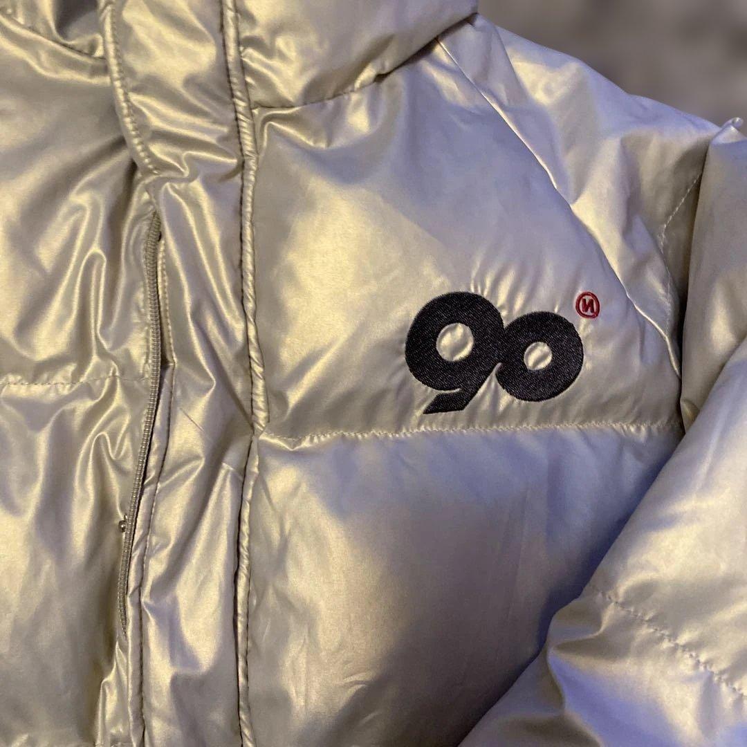 90 Logo Rich Puffer Jacket M 9090ダウン ジャケ
