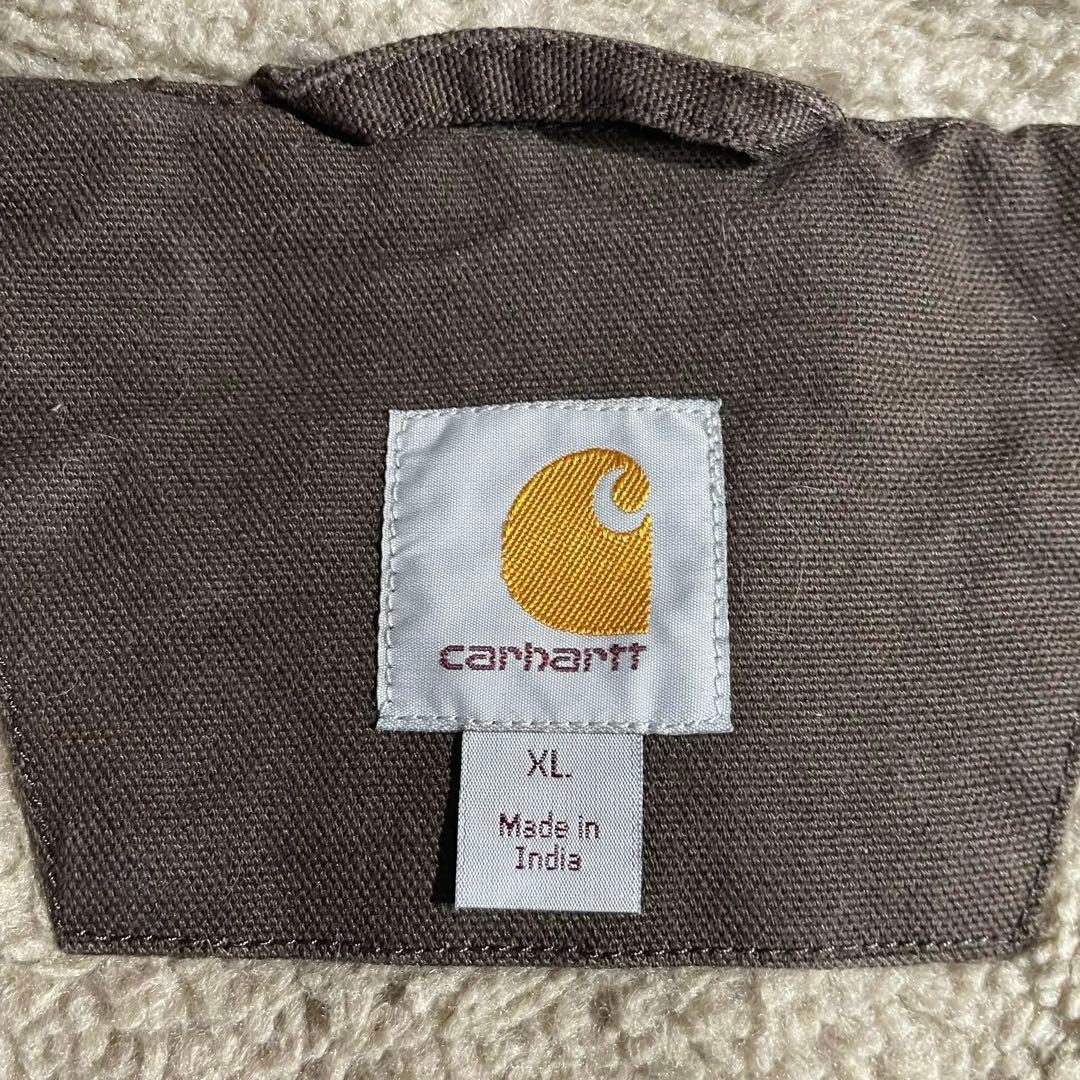 【Ksガレージ】カーハート古着ダックベスト 裏ボア ブラウン00'sフェード