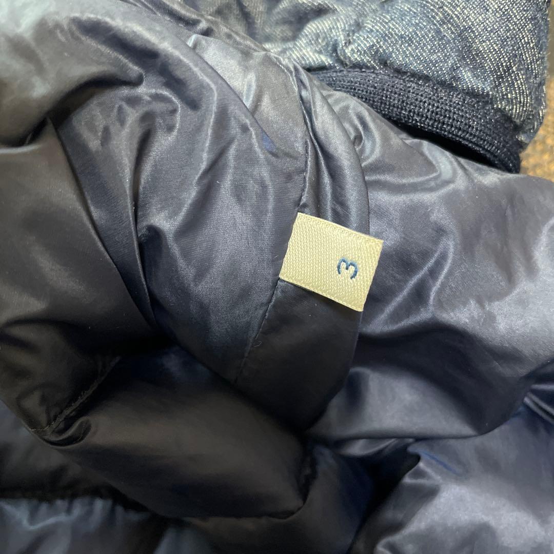 モンクレール　ダウンベスト　ダウン　ベスト　デニム　サイズ3