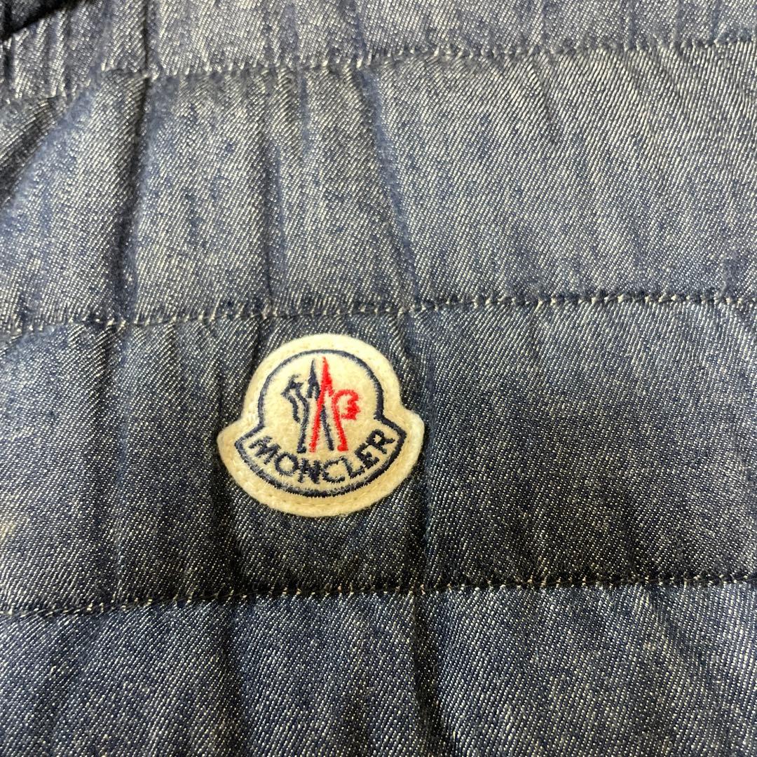 モンクレール　ダウンベスト　ダウン　ベスト　デニム　サイズ3