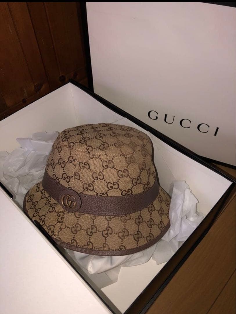 GUCCI GGパターン バケットハット