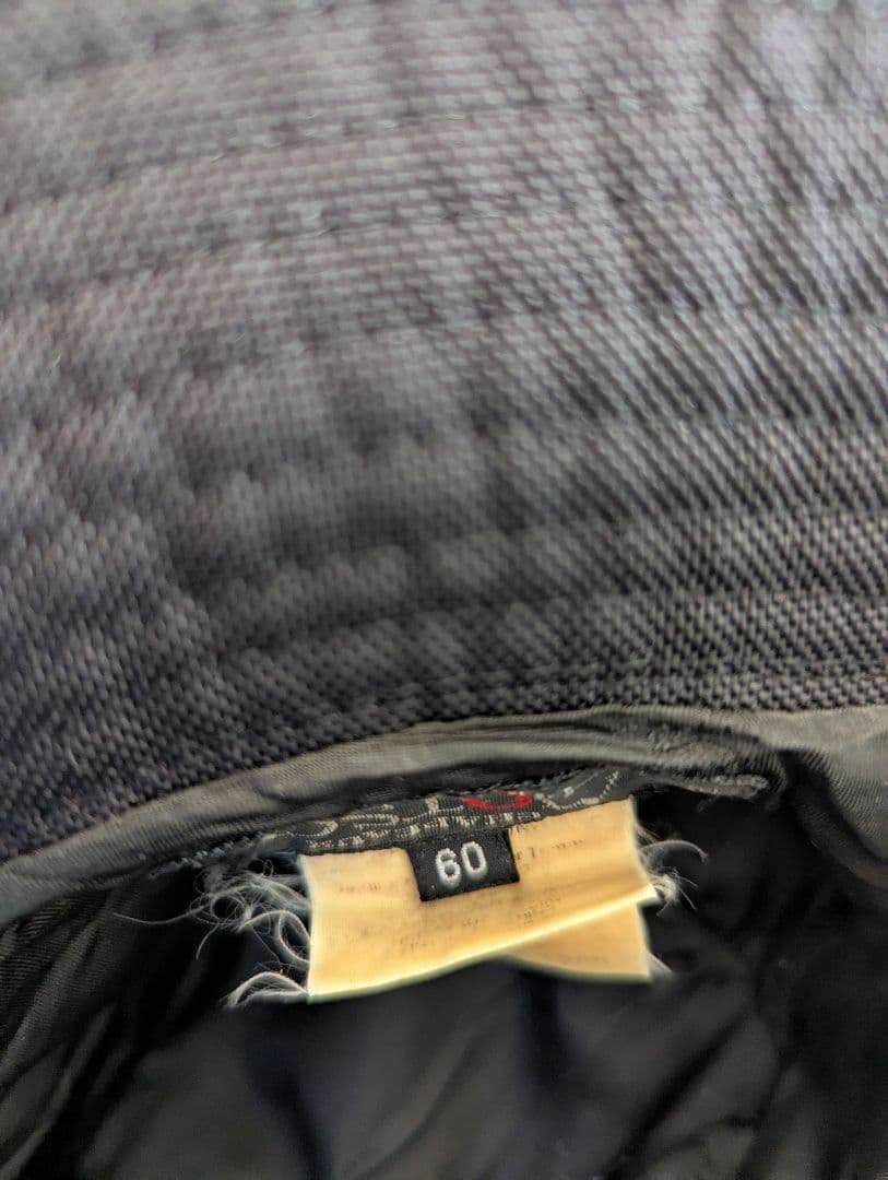 エルメス　マッキントッシュ　黒いバケットハット サイズ60