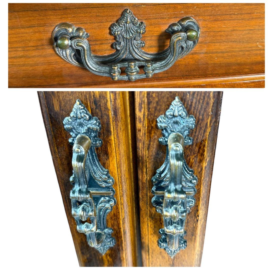 みきうみ　HR633 カリモク　コロニアル キャビネット　収納棚