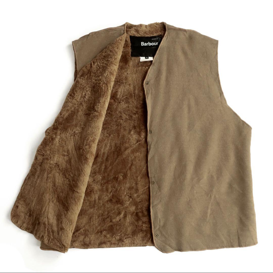 英国製Barbour バブアー パイルボア ライナーベスト 42