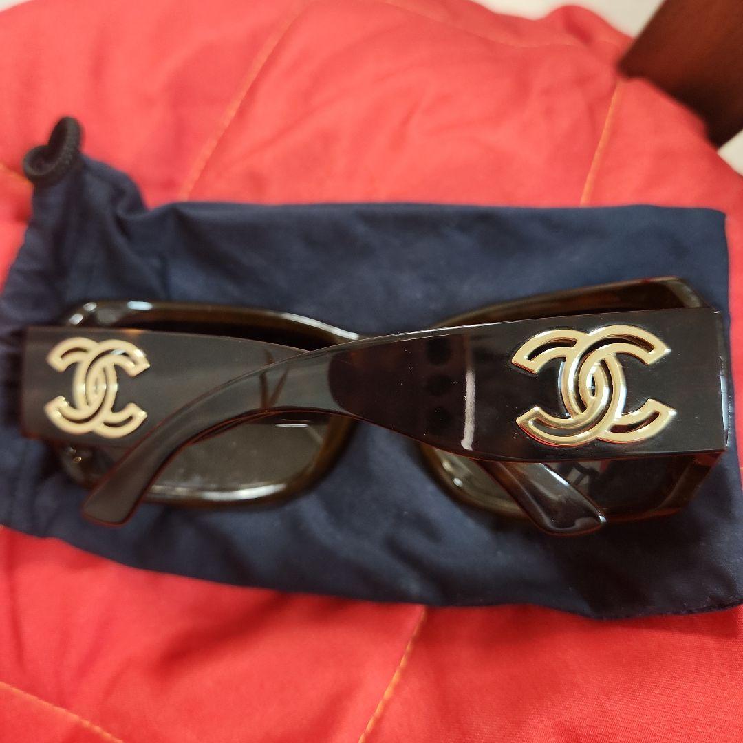 CHANEL スクエア サングラス シャネル　ブラウン
