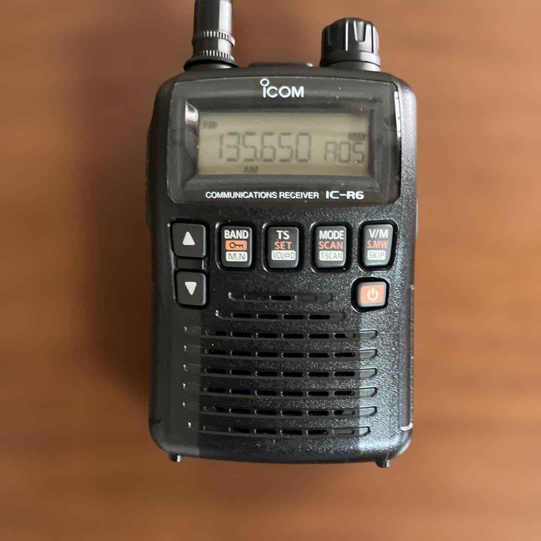 iCOM IC-R6エアーバンド受信機　編集に便利なソフトもセット