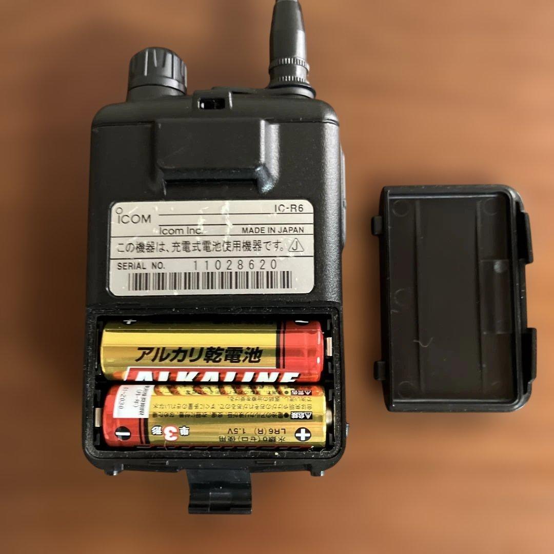 iCOM IC-R6エアーバンド受信機　編集に便利なソフトもセット
