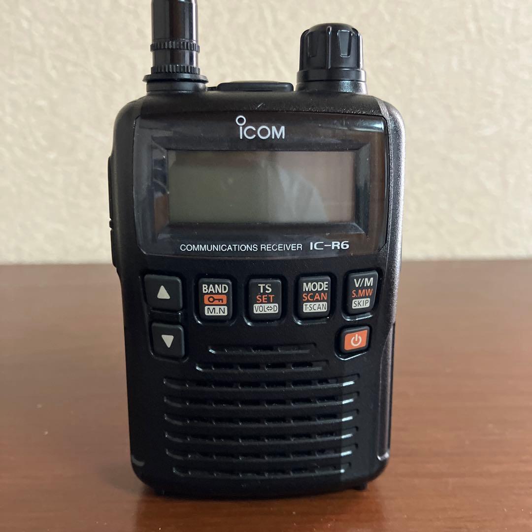 iCOM IC-R6エアーバンド受信機　編集に便利なソフトもセット