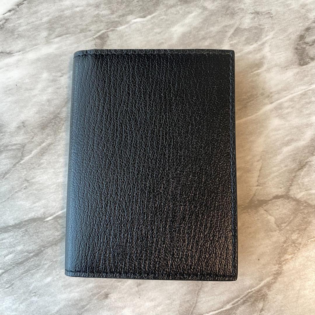 2367【新品 定価2.2万円】ラルコバレーノ★名刺入れ★BLACK★本革★