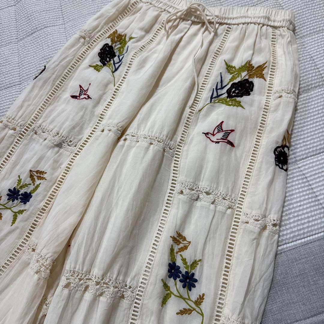 パンツ TODAYFUL Embroidery Patchwork 36